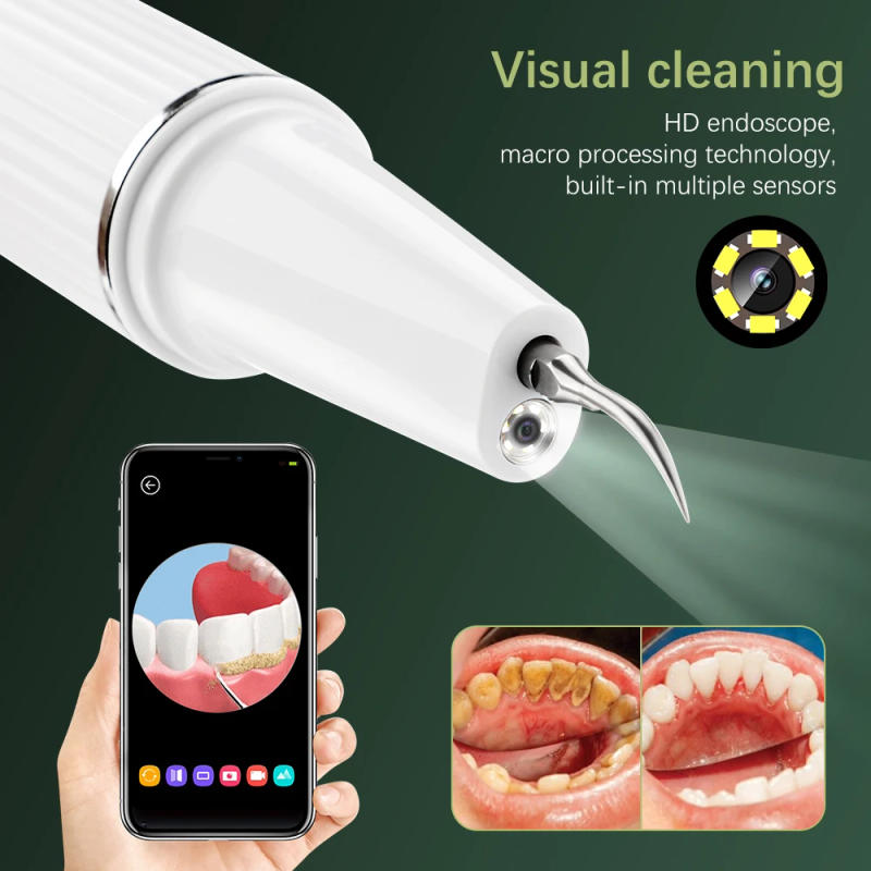 Description Picture 6 of itemVisual Ultrasonic Irrigator Dental Scaler 3 Modes LED Electric Oral Tartar Calculus Stain Remover Teeth Cleaner Whitening Tools