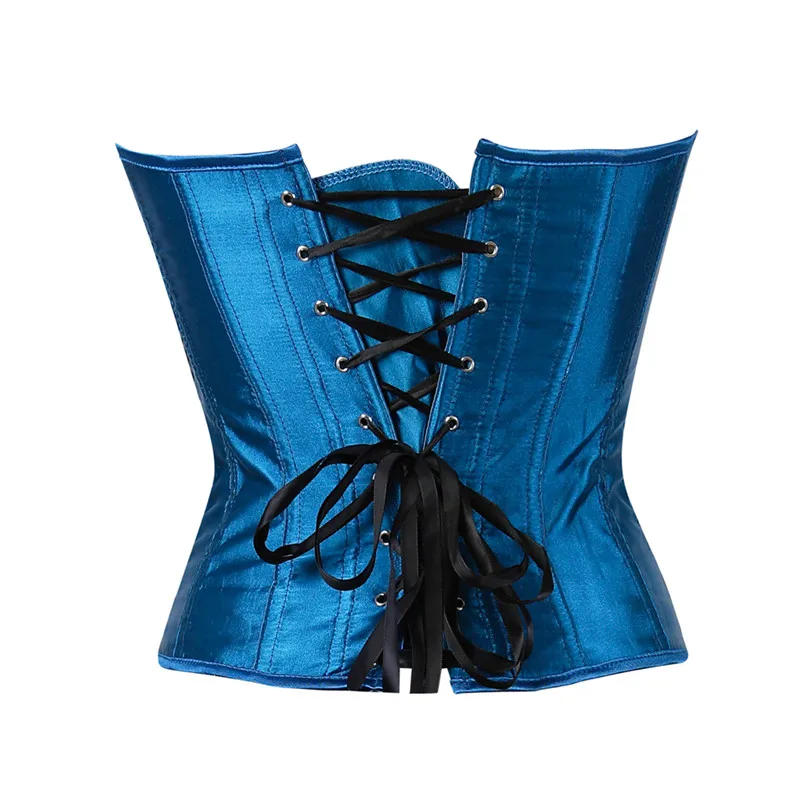 Description Picture 6 of itemWomen's Corset Top Peacock Feather Bustier Lace-Up Sexy Overbust Bustiers Carnival Holiday Party Club Costumes