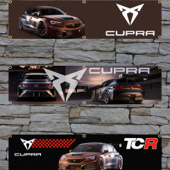 60x240cm Cupras Flag Racing Car Banner Tapestry Polyester Printed Flag Garage or Outdoor For Decoration