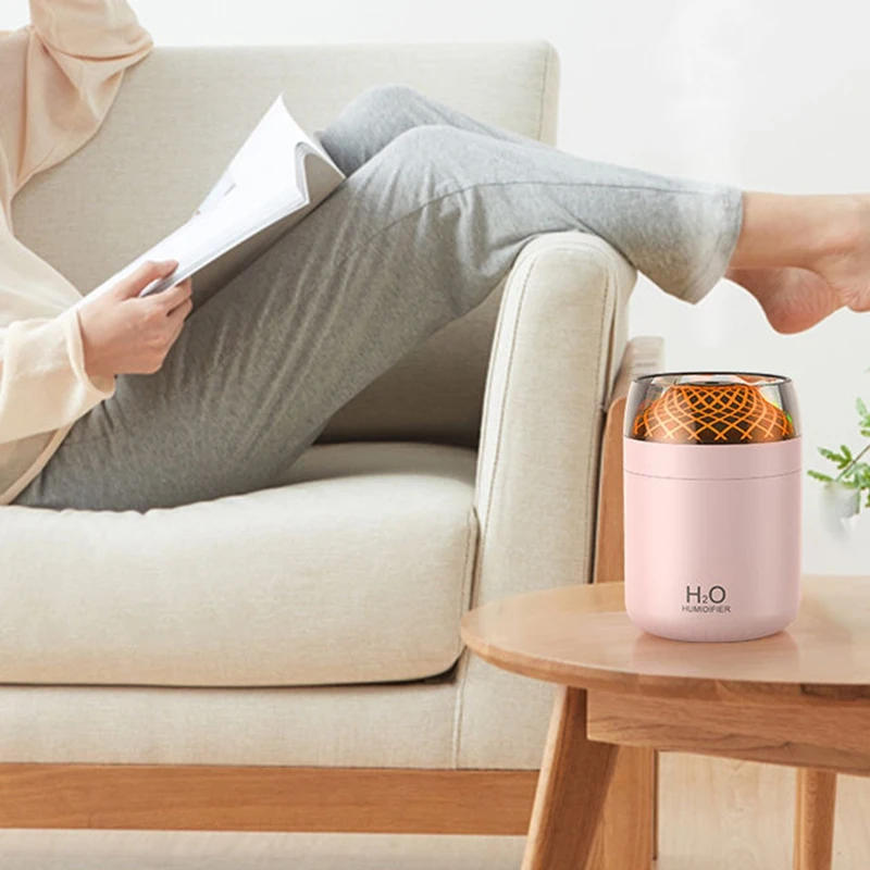 Description Picture 6 of itemGlass Cup Humidifier Colorful Light Bedside Table Decoration Night Light Usb Large Mist Humidifier