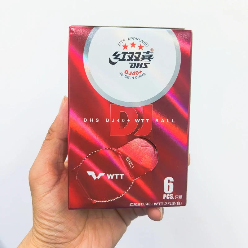 Description Picture 5 of item6 Pcs/Box DHS WTT Ping Pong Balls DJ40+ Official Table Tennis Games Use 3 Star Table Tennis Balls for WTT International Games