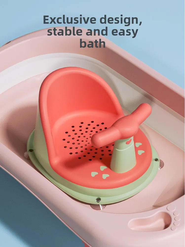Description Picture 4 of itemBaby Bathtub Seat Is Safe Non Slip and Suitable for Newborn Adorable Shower Seats for Children Aged 6-18 Months Bath Accessories