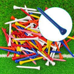 100pcs Multicolor Wood Golf Tees 42mm54mm70mm 83mm4 Sizes Golf Sport Accessories
