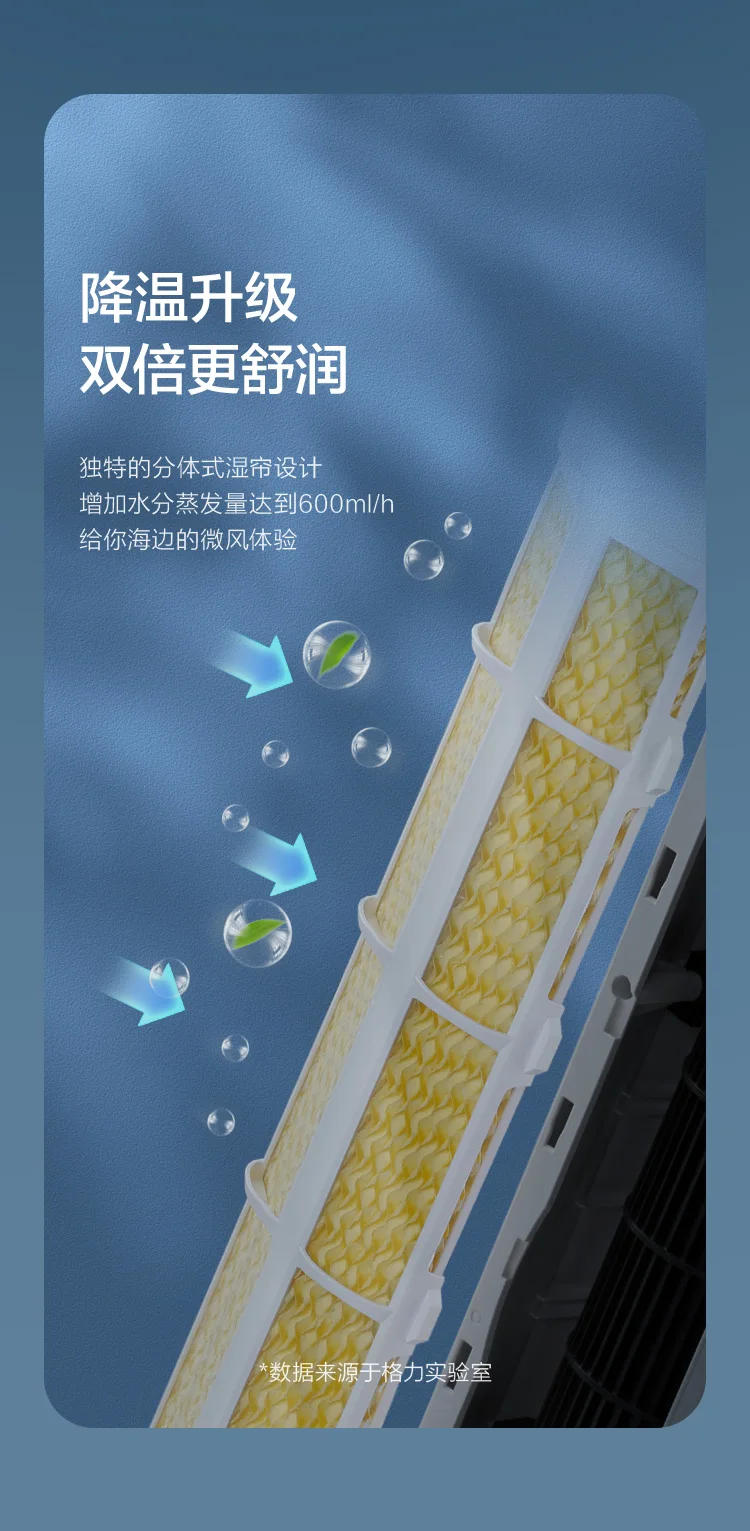 Description Picture 4 of item220V GREE Household Air Conditioning Fan Purification Humidifier Tower Fan Energy Saving Remote Control Fan Ac Unit Portable