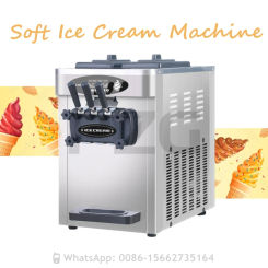 Pre-Cooling Fresh Keeping 36-42L/H 3 Flavors Commercial Soft Service Ice Cream Making Machine Ice Cream Maker Manufacturer