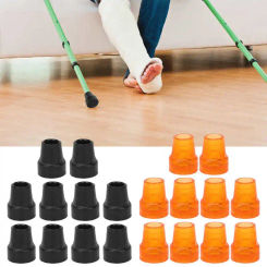 10pcs Crutch Tip Rubber 19mm Inner Diameter Slip Resistance Universal Heavy Duty Walking can Tip Crutch Tips