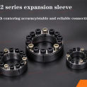 Z2 Expansion Sleeve Coupling Tension Sleeve Keyless Bushing Clamping Coupler Locking Disk Connection Taper Bush 42MM-65MM 1PC