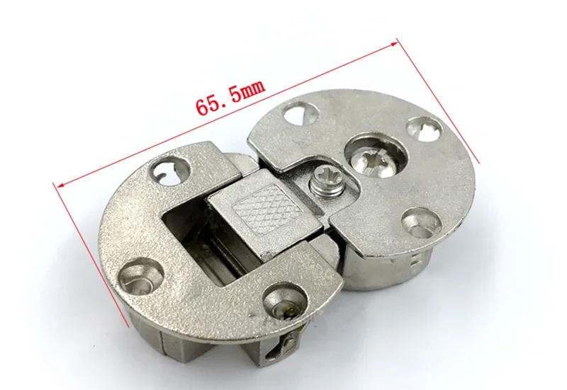 Description Picture 2 of itemFolding Hinge Zinc Alloy Double Cups Up Down 180 Degree Cabinet Door Pirated Concealed Flat Adjustable Furniture Hardware