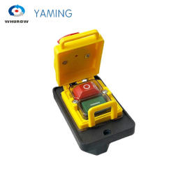 Electromagnetic Switch Overload Protection Starter On Off 400V 7 Pins With Protection Cover Waterproof YCZ4-A
