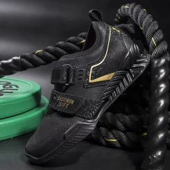 Castiron Lift Weightlifting Boots Big Size 38-46 Squat Weightlifting Shoes Balance Strength Training Shoes Indoor Fitness Shoes