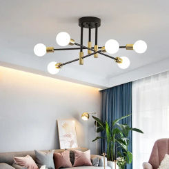 Modern LED Ceiling Chandelier Lamp Romantic Minimalist Black White Gold For Living  Dining Room Bedroom Home Decor Light Fixture