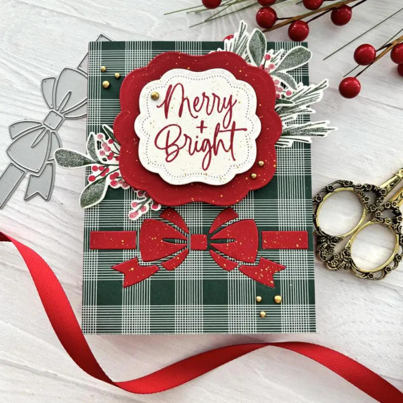 Description Picture 4 of itemNew Arrival 2024 Christmas Doily Trees Metal Cutting Dies Silicone Stamp Set DIY Scrapbooking Photo Album Card Decoration Making