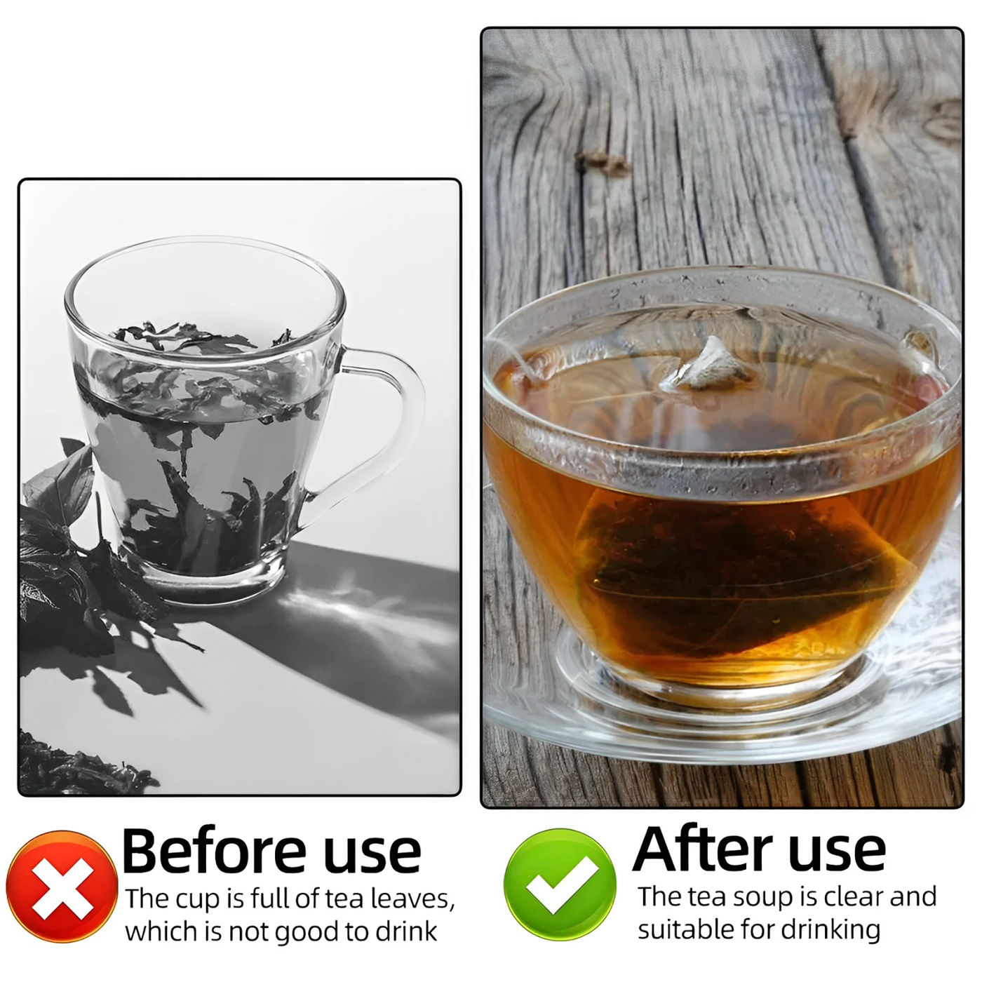 Description Picture 6 of item1000/100pcs Disposable Tea Bags Filter Bag Spice Storage Bags Non-woven Fabric Coffee Filter Bags Loose Tea Bag Multip Container