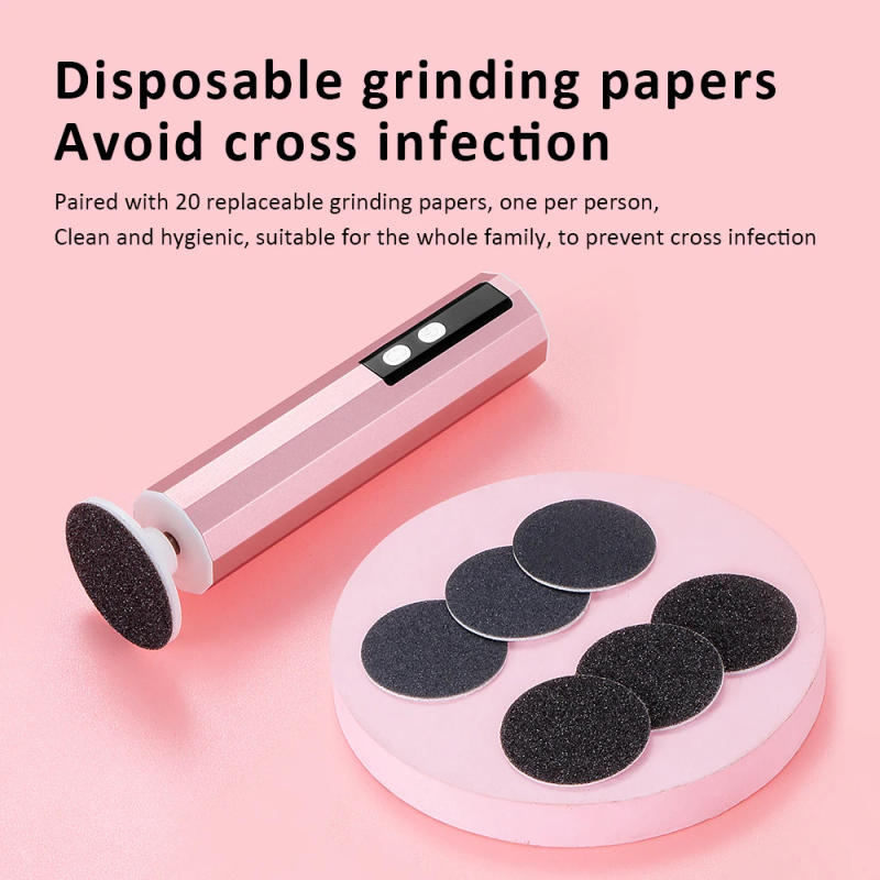 Description Picture 5 of itemWireless Electric Foot Grinder USB Rechargeable Heel File Grinding Exfoliator Pedicure Machine Feet Care Manicure Salon Tools