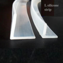 Glass Angle Corner Protecor Collision Avoidance Gasket Silicone Sealing Strip Bar 16mm x 12mm 2mm 1m Transparent