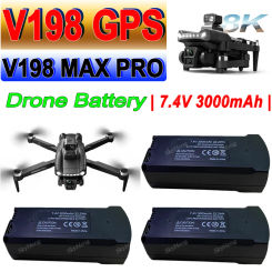 7.4V 3000mAh Original V198 MAX PRO Drone Battery For V198 8K GPS Dron RC Quadcopter Spare Battery Parts Accessories