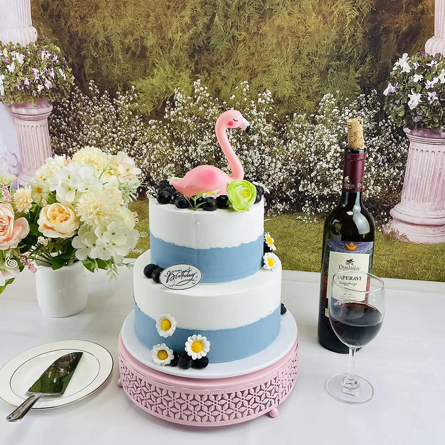 Description Picture 3 of itemCake Stand Home Party Dessert Table Display Rack Dessert Cake Tray Cold Meal Tea Break Table Afternoon Tea Center Rack Metal