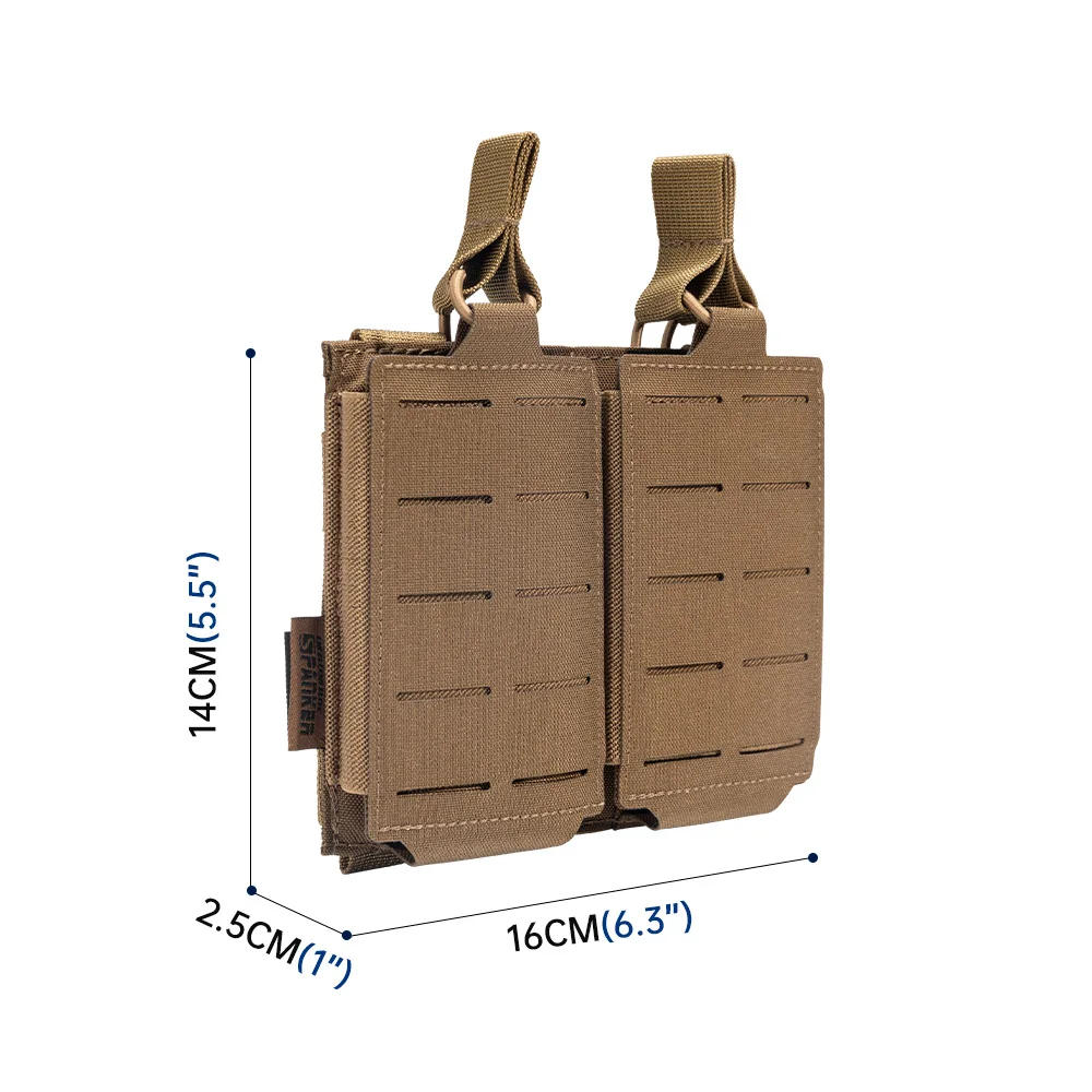 Description Picture 2 of itemTactical Double Magazine Pouch Molle Mag Bag for M4 M14 M16 AR15 G36 Magazine Pouches Outdoor Hunting Tool Mag Holder