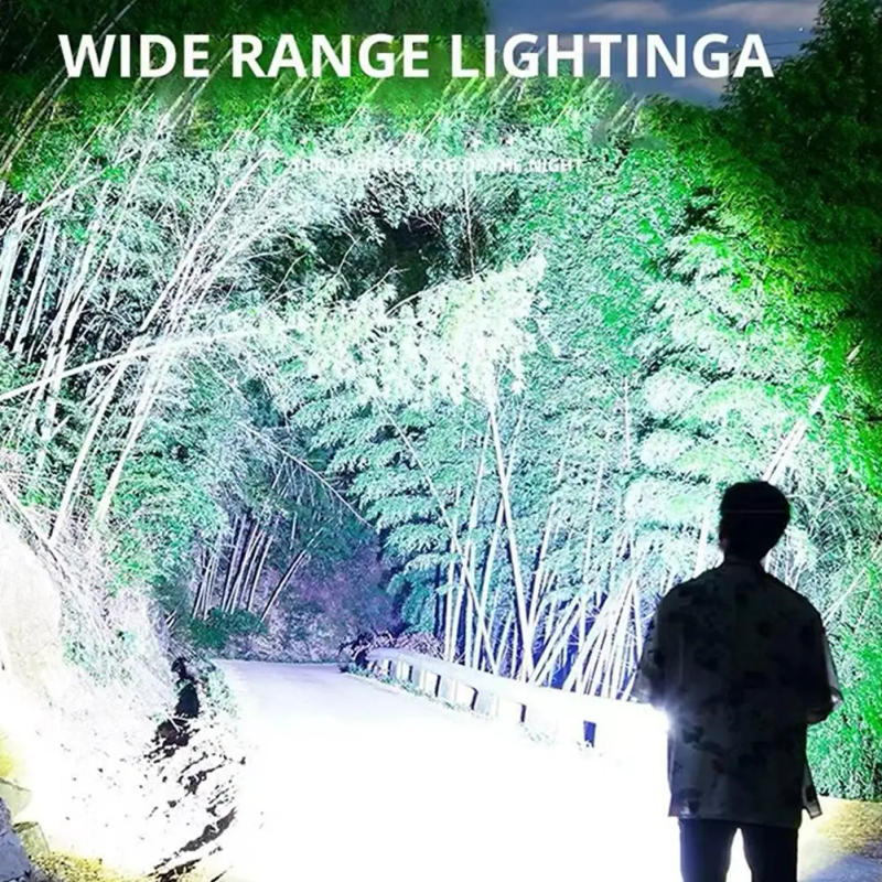 Description Picture 5 of itemHigh Power LED Flashlights Tactical Emergency Strong Spotlights Torch Zoom Telescopic Camping Built-in Rechargeable USB Bat M1Y3