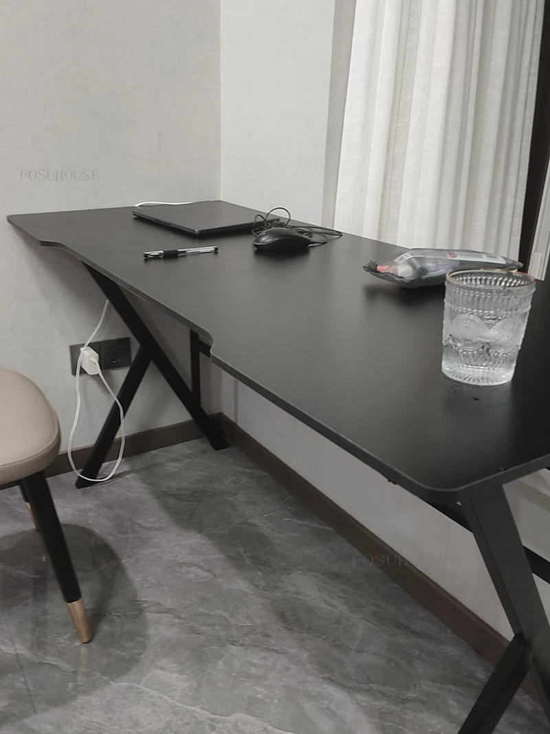 Description Picture 6 of itemModern Fiberboard Gaming Tables for Office Desktop Study Reading Desk Light Luxury Simple Design Computer Desks for Living Room