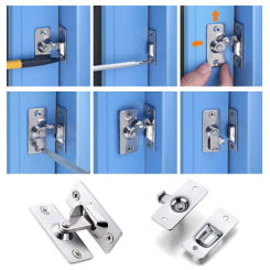 Door for Latch 90 Degree Slide Gate Hasp Latches Lock Door Lock Buckle Barn Door Lock Furniture Dropship