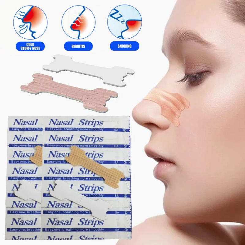 Description Picture 2 of item10/90PCS Breath Nasal Strips Right Aid Stop Anti Snoring Nose Patch Good Sleeping Patch Product Easier Breath Sleep Aid Decive