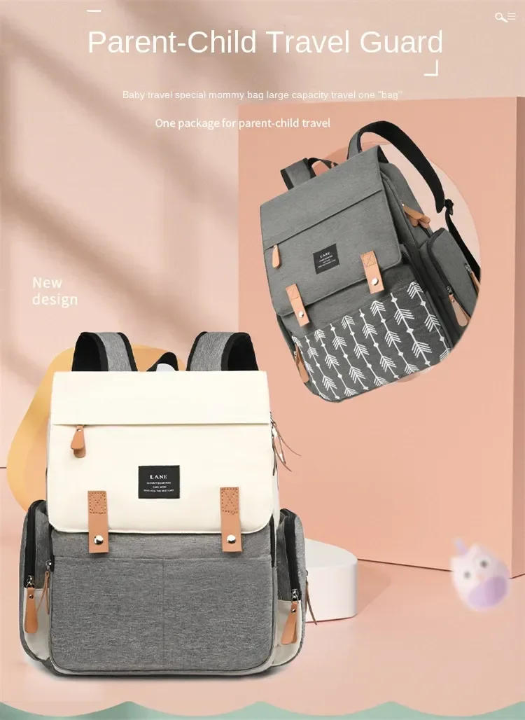 Description Picture 2 of itemTravel Backpack for Mommy  Bag Diaper Waterpoof Large Capacity Maternity Bags Baby Stroller Bag Fashion Stroller Bag