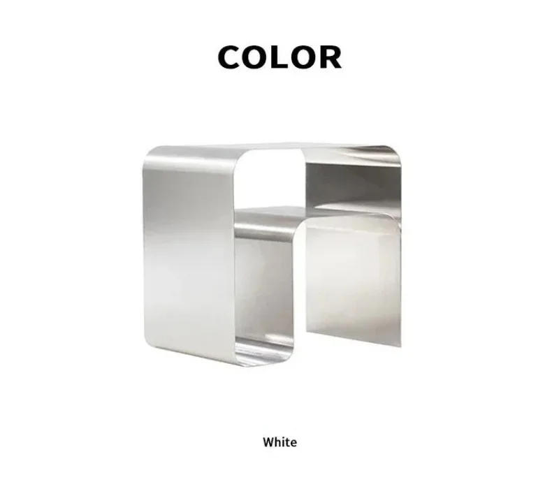 Description Picture 3 of itemStainless Coffee Design Living Room Table Stainless Auxiliary Bauhaus Bedside Balcony Kitchen Aesthetic Mesa Centro Furniture