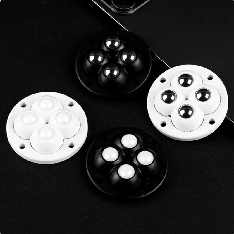 Description Picture 6 of itemSelf Adhesive 4pcs Swivel Caster Wheels 360 Degree Free Rotation Universal Pulley Rotating Wheels Houdehold for Trash Can Bottom