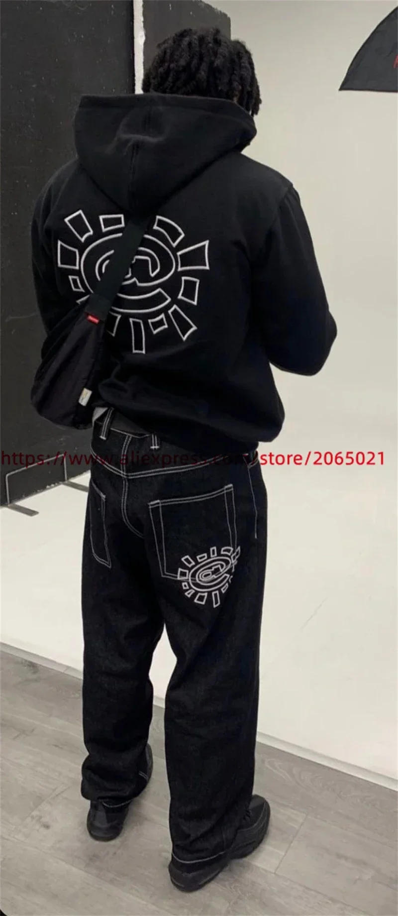 Description Picture 4 of itemAlways Do What You Should Do Jeans Men Women 1:1 Best Quality ADWYSD High Street Hip Hop Denim Pants