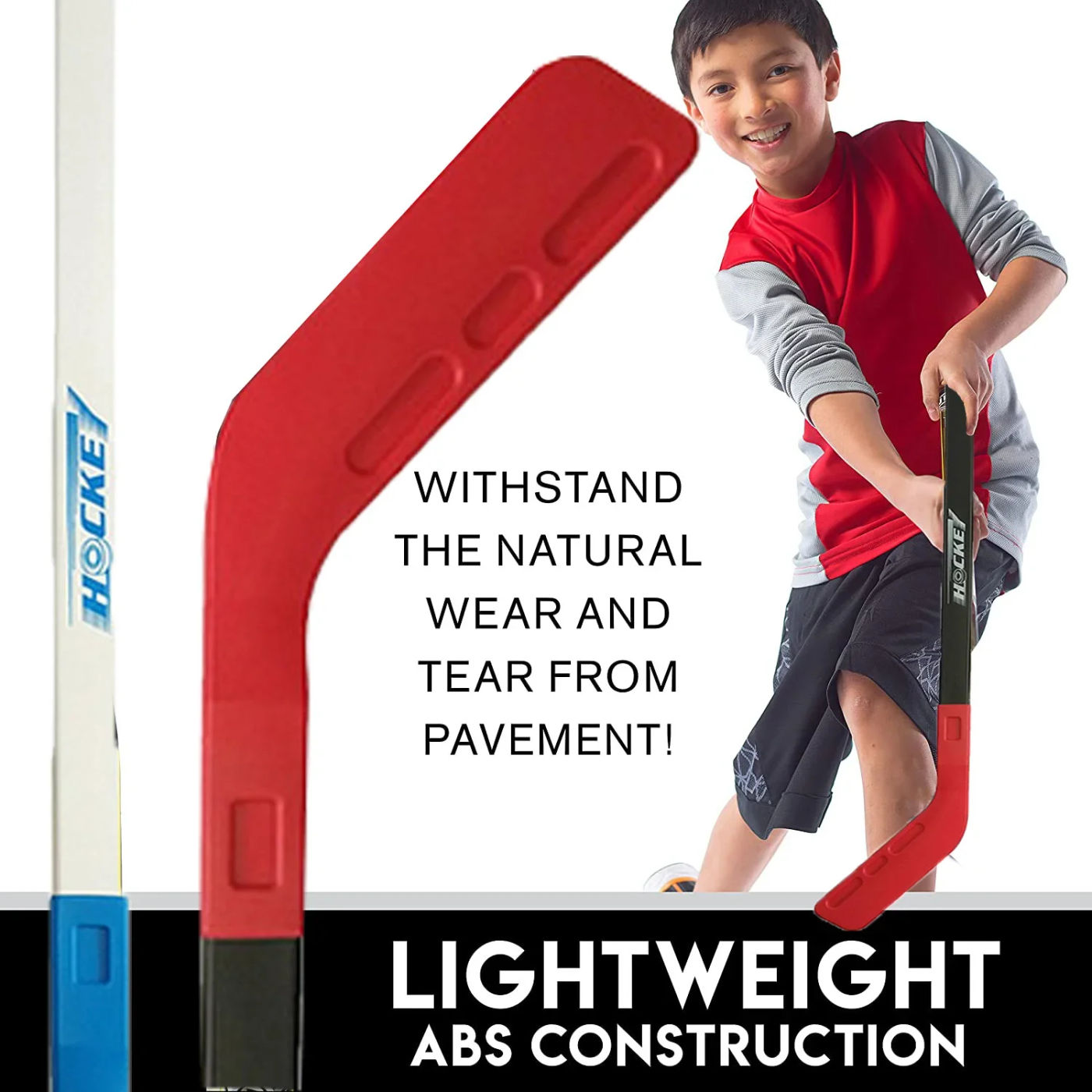 Description Picture 2 of item1set Kids Floor Hockey Stick Youth Indoor Outdoor Toys Sports Starter Set with Plastic Puck and Ball for Toddlers Children Ages