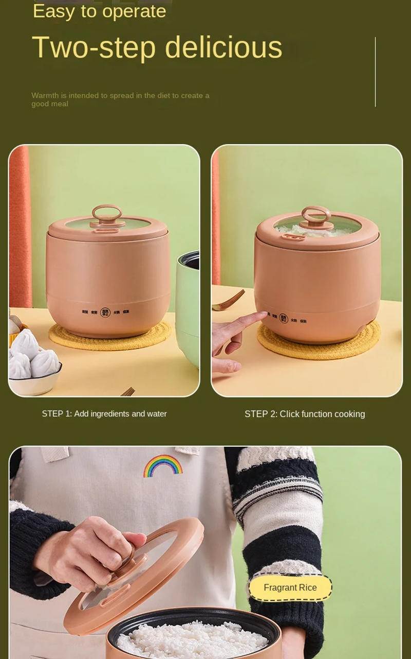 Description Picture 4 of item220V Non-stick Electric Rice Cooker 1.5L Multi Cooker Electric Hot Pot Food Cooking Pot Machine