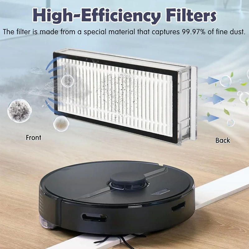 Description Picture 5 of itemAccessories Kit Replacement Compatible For Roborock Q7 / Q7+ / Q7 Max / Q7 Max+ Robot Vacuum,Main Brush,Mop Cloth Pads