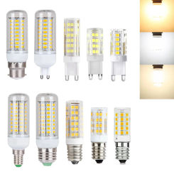 LED Corn Bulb E14 E27 B22 G9 AC 220V 5730SMD 2835SMD Super Bright LED Light Bulb Cool/Neutral/Warm White LED Lamp for Home Decor