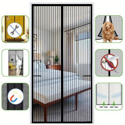 Anti-mosquito Screen Curtain Curtains for Living Room Window Curtain Summer Silent Door Curtain, Automatic Magnetic Door Curtain