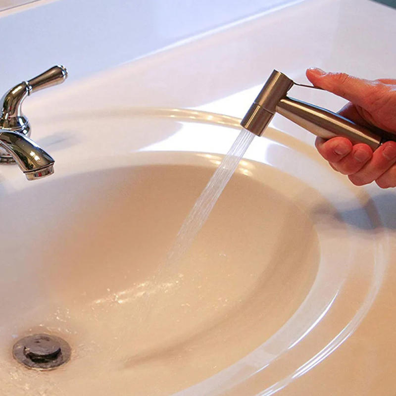 Description Picture 3 of item304 Stainless Steel Spray Gun Shower Handheld Bidet Sprayer Set Handheld Toilet Bidet Faucet Sprayer Shower Nozzle Self Cleaning