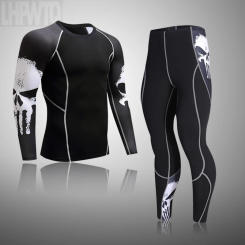 Man Winter Thermal Underwear Set Warmth Sport Slim Body and High Elasticity Comfortable and Breathable Running Tracksuits