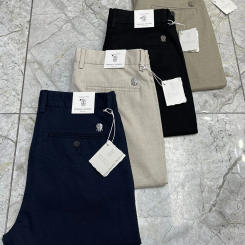 Casual Pants Men 2024 Springsummer  new Elastic Fashion  Size 29-40 Small Straight Leg pants Customized Leather Water washing