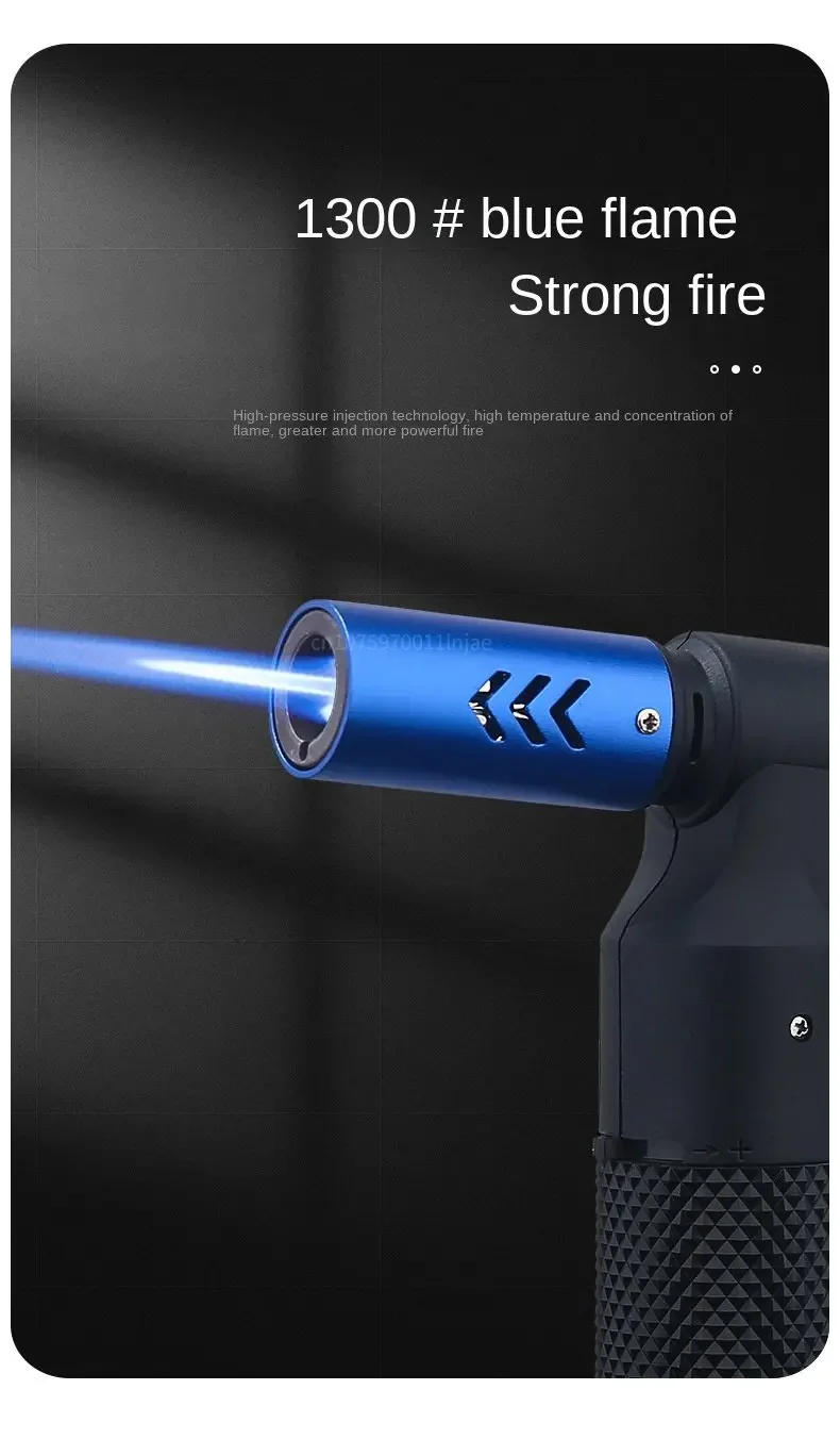 Description Picture 4 of itemHONEST Gas Lighter Jet Butane Cigar Lighter Windproof Kitchen Tube Barbecue Metal Jewelry Welding Lighter Outdoor Gadgets ForMen