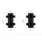 2pcs black