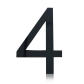 number 4 black