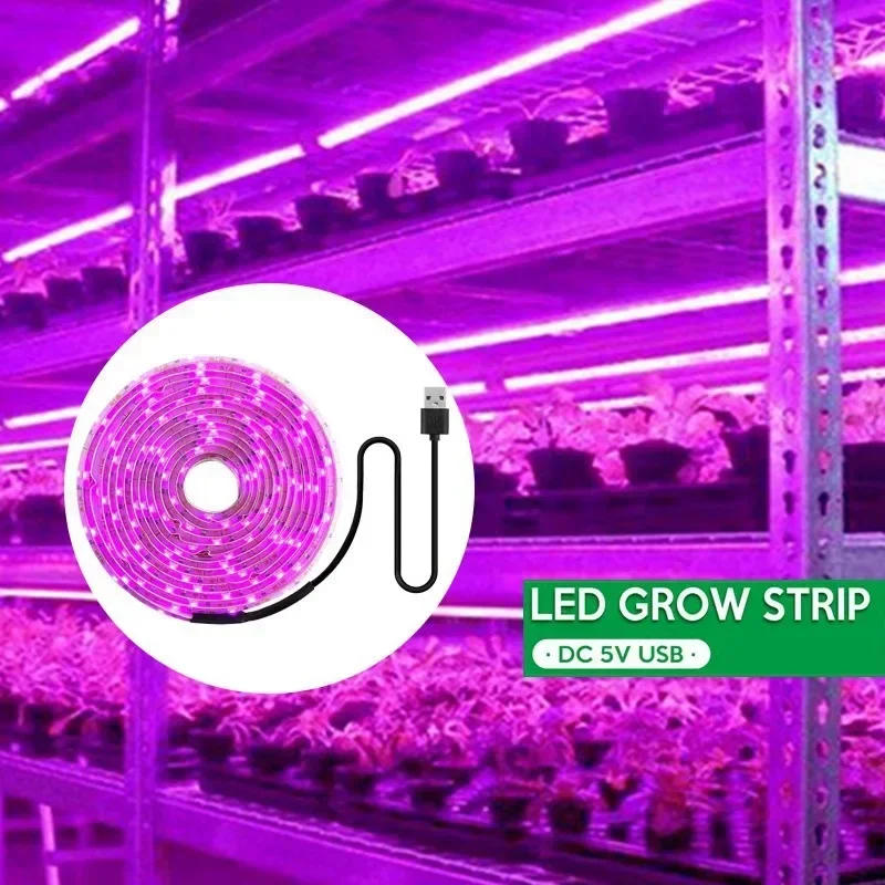 Description Picture 4 of itemIndoor Plant Lamp Phyto Uv USB 5v Grow Light Strip Horticultural Led Lights Lighting Hydroponics Plants Phytolamp Growing Parts