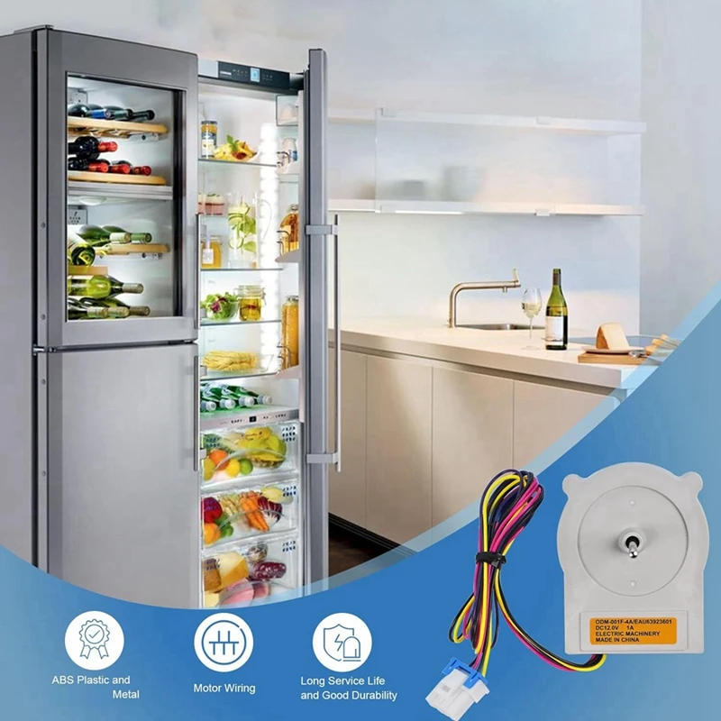 Description Picture 5 of itemEAU63923601 ODM-001F-4A Refrigerator Condenser Fan Motor Double Door Fan DC Motor For LG Haier Refrigerator