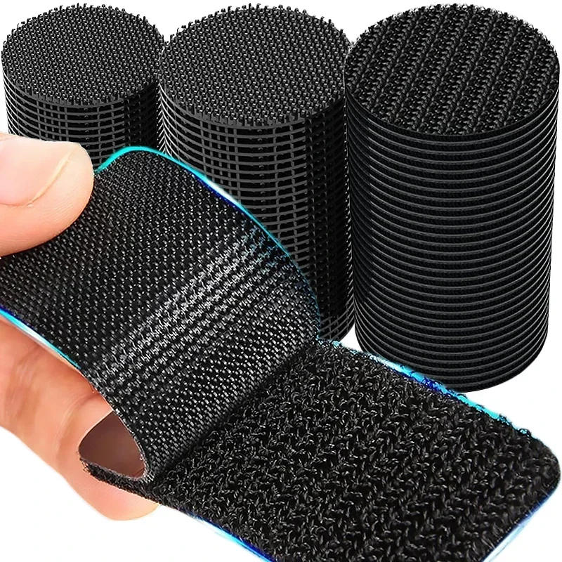 Description Picture 2 of itemDouble Sided Hook and Loop Adhesive Cratch Round Adhesive Scratch Fixed Stickers Car Fastener Self-adhesive Attaches Strap Tapes