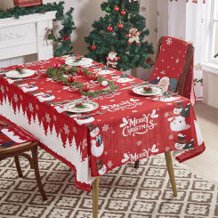 American Tablecloth Christmas Theme Tablecloth Christmas Bell Tablecloth Holiday Decoration
