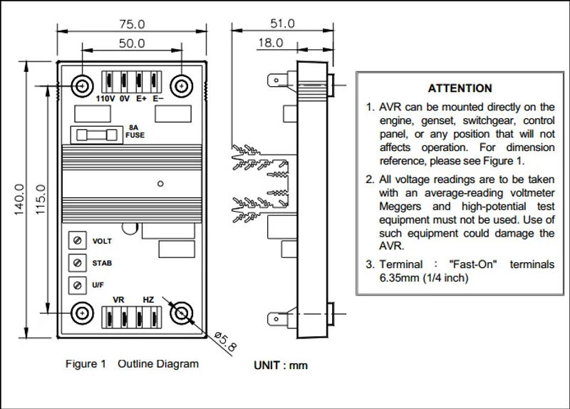 Description Picture 6 of itemHot Sales R230 AVR Generator Automatic Voltage Regulator For LeroySomer Diesel Generator Stabilizer Control Panel Circuit Board
