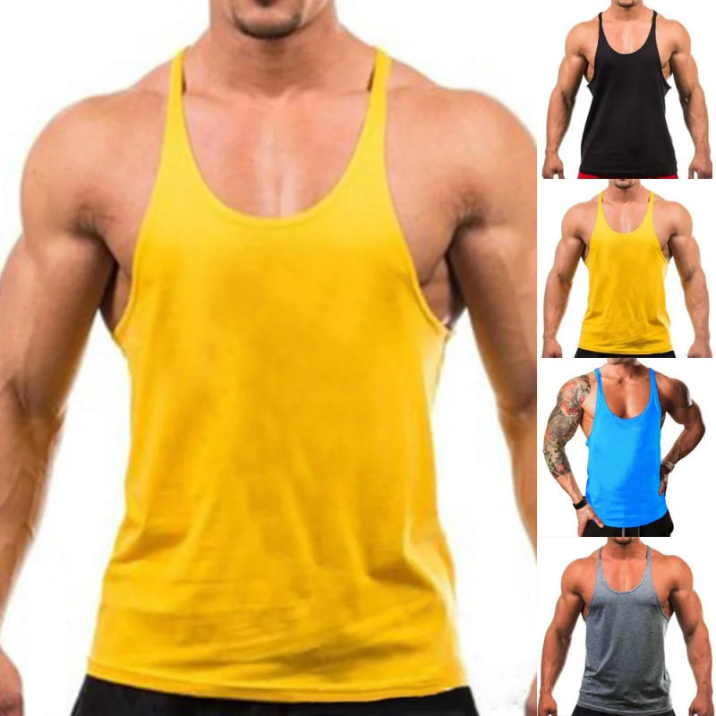 Description Picture 3 of itemMen Fashion Tank Top Vest Male Gym Bodybuilding Sport Sleeveless Singlet Vest Bodybuilding Fitness Muscle Vest Sleeveless Shirt