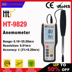 Hti HT-9829 High Sensitivie Digital Portable Wind Speed Meter Hot Wire Thermal Anemometer Anemometro Measuring Instruments