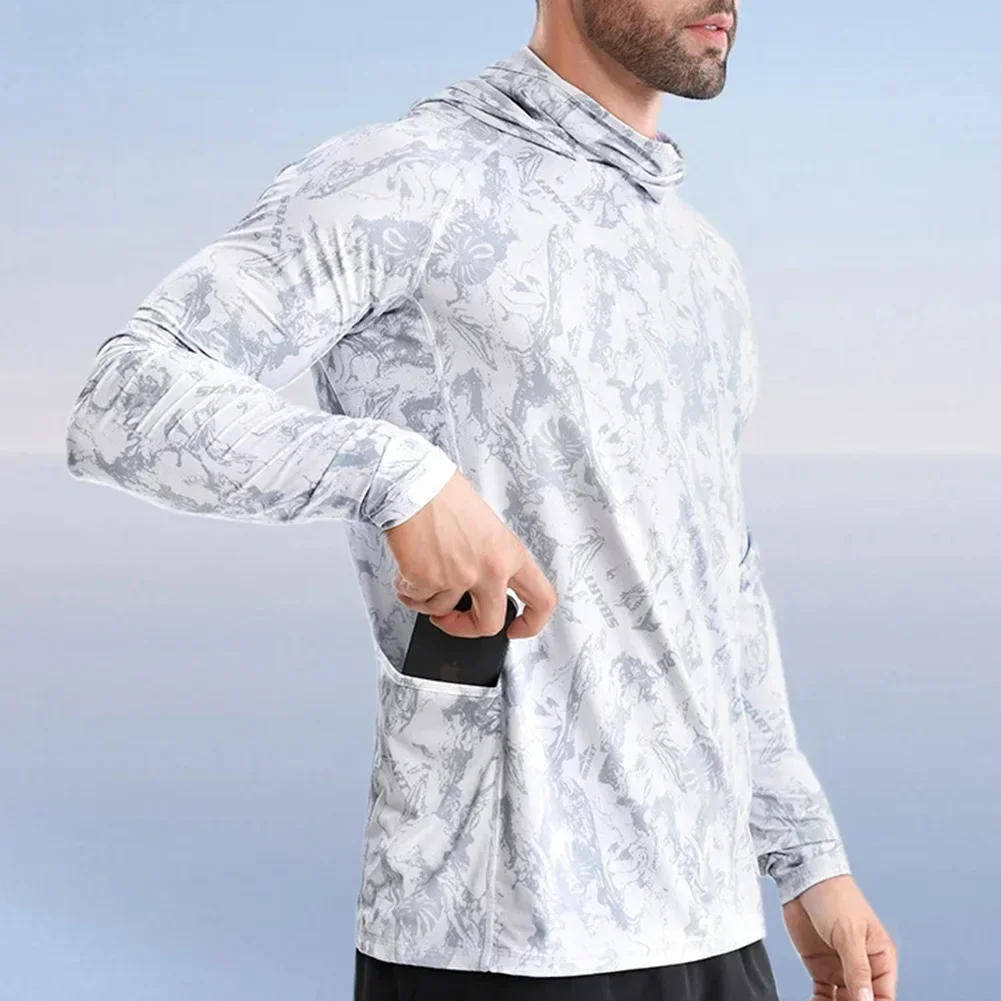 Description Picture 6 of item6-in-1 Professional UPF50+ Fishing Clothing Light Thin Breathable Hooded Rash Guard Quick Dry Fishing Shirts Featured Workhorse