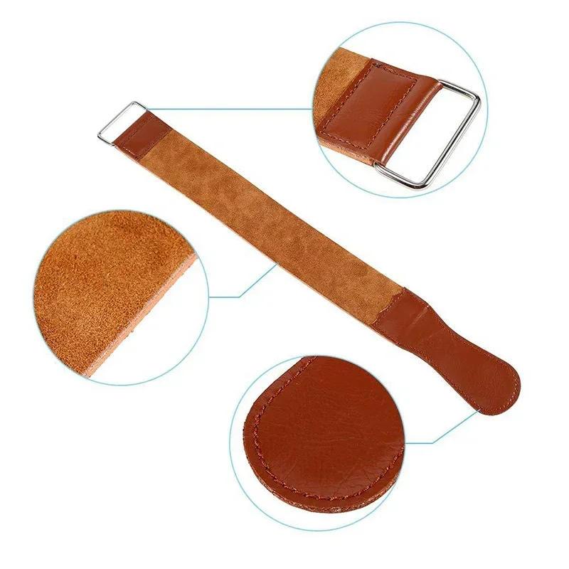 Description Picture 4 of itemGenuine Leather Sharpening Strap Barber Straight Razor Shave Sharpening Sharpener Folding Knife Knives Polishing Sharpening Belt